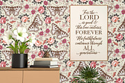 4 Seamless Butterflies Roses insects, a Pattern Graphic by Vintage (Thumbnail 9 of 14)