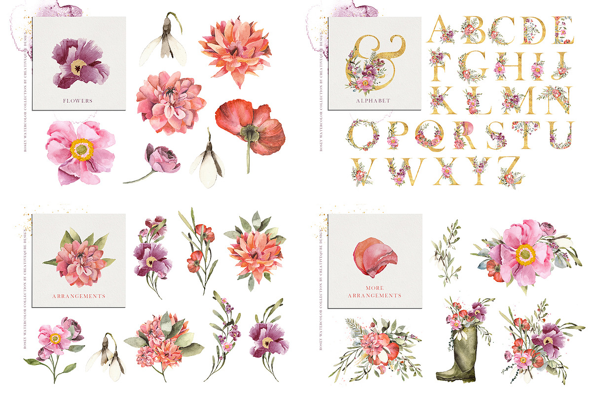 The Amazing Watercolor Bundle, an Object Illustration by Creativeqube Design (Photo 75 of 75)