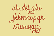 Rolling Ball Cursive - Hand Lettered, a Script Font by GG Design (Thumbnail 5 of 10)
