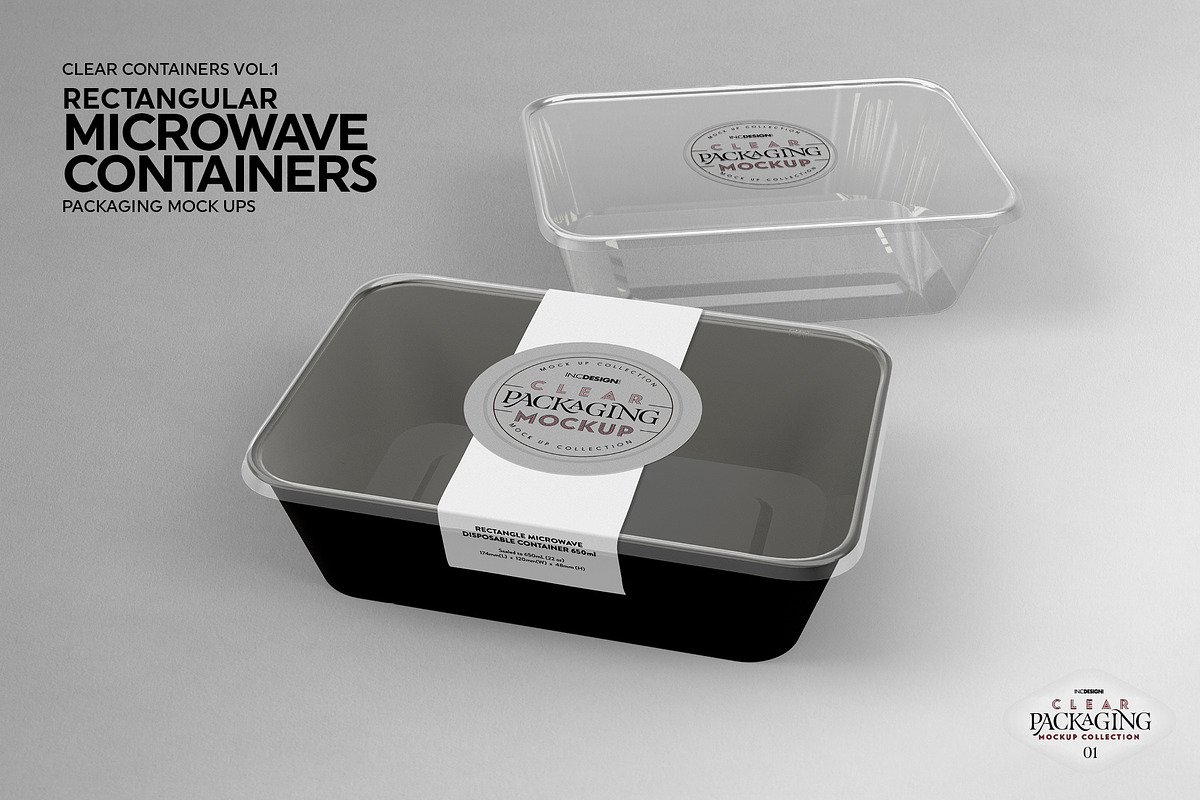 Microwave Containers PackagingMockup, a Cups & Container Mockup by INCDesign (Photo 8 of 9)