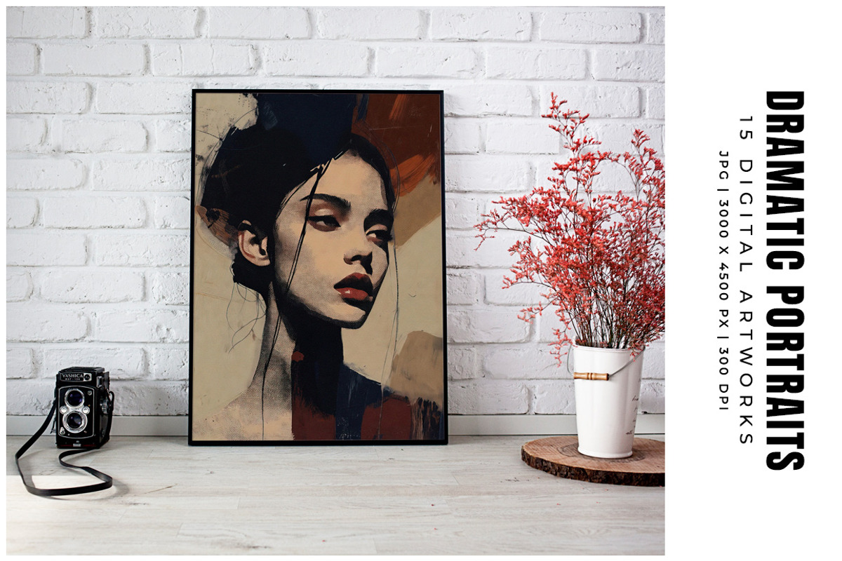 Dramatic Portraits, a Decorative Illustration by Digital Art Creations (Photo 8 of 9)