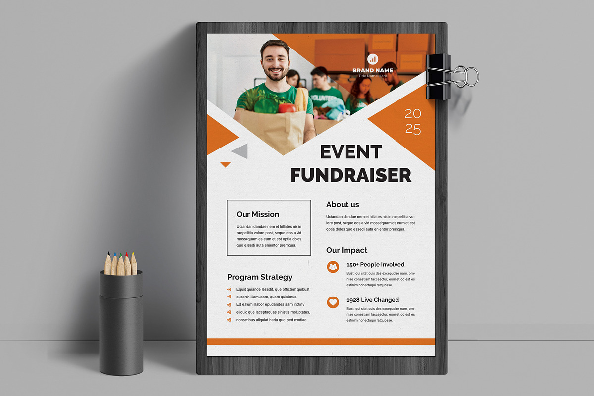 Event Fundraising Flyer, a Flyer Template by ContestDesign (Photo 1 of 2)