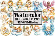 Little Angel Clipart, an Illustration by Design Market (Thumbnail 1 of 4)