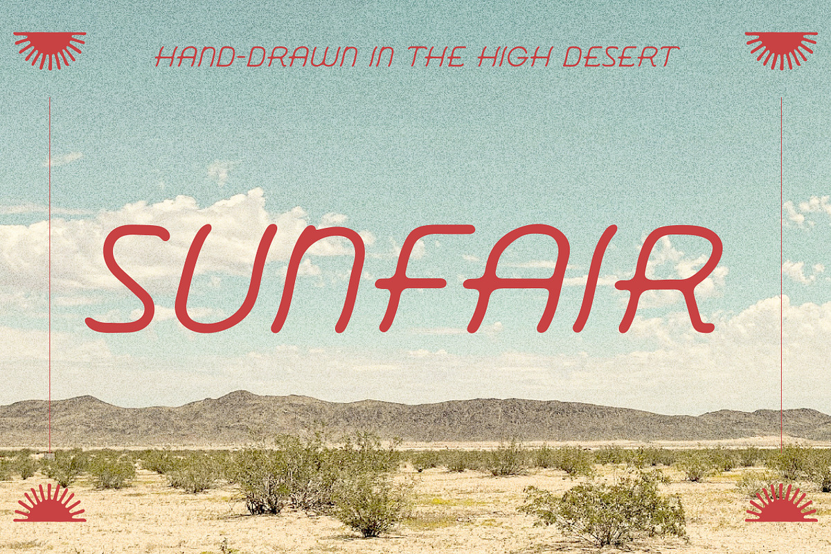 Sunfair | Slanted Sans Serif Font, a Handwritten Font by Amber Morgan (Photo 1 of 6)