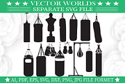 Boxing Bag Svg, Boxing, Bag Svg, an Object Graphic by VectorWorlds (Thumbnail 1 of 3)