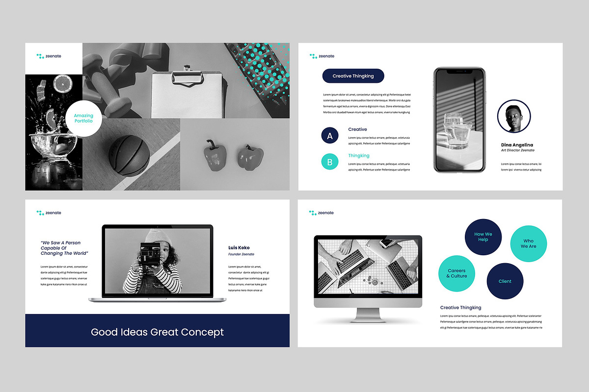 ZEENATE - Powerpoint Template, a Presentation Template by rgbryand