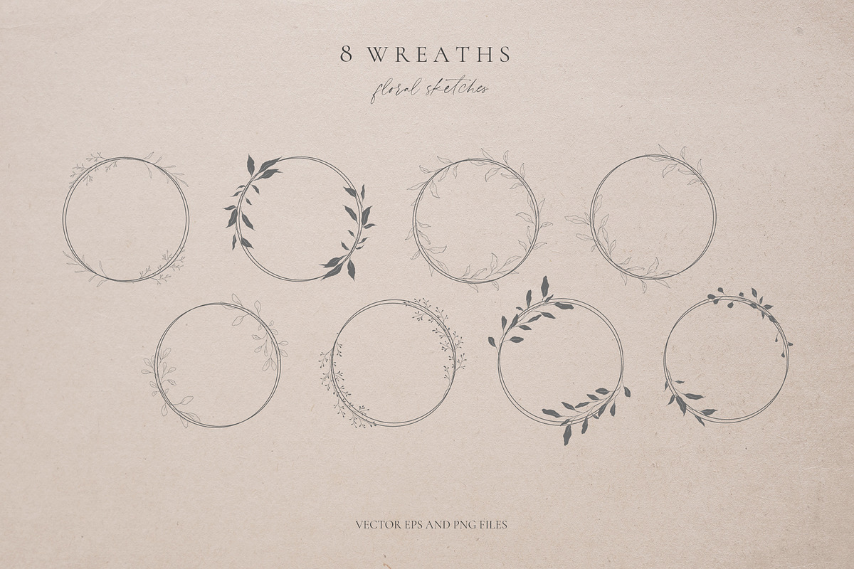 Botanical leaves - sketched florals, a Decorative Illustration by Madiwaso (Photo 10 of 14)
