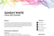 resume template word creative, a Resume Template by PinkJellyfish (Thumbnail 7 of 7)