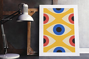 16 Abstract Eyes Printable Wall Art, a Background Graphic by C Design Studio (Thumbnail 13 of 18)