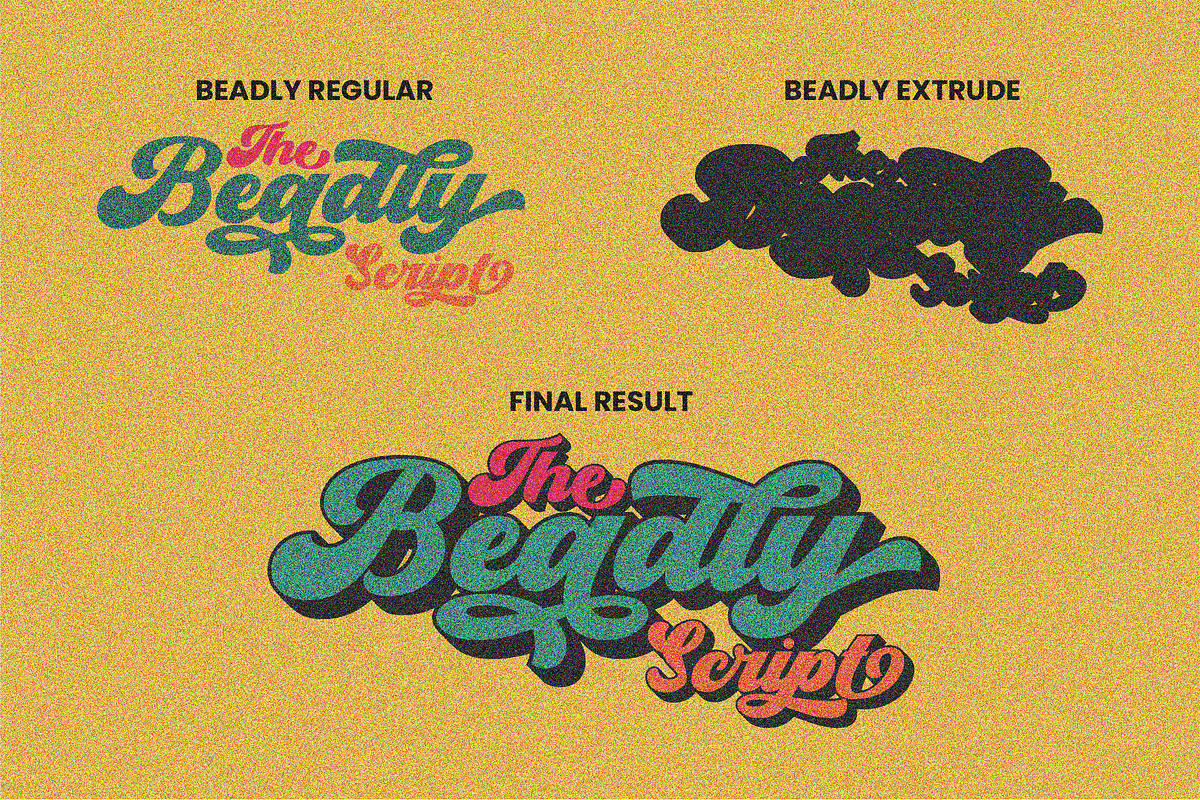 Beadly, a Script Font by ahweproject (Photo 8 of 13)