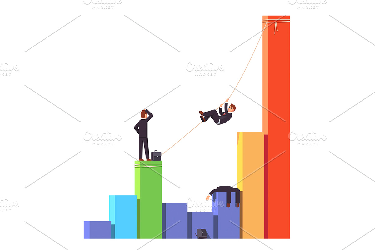 Business risks concept., a Finance Illustration by Iconicbestiary