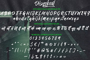 Disyoked - Textured Brush Font, a Font by Arendxstudio (Thumbnail 7 of 8)