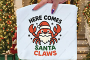 Here Comes Santa Claws PNG, an Illustration by CraftArtStudio (Thumbnail 3 of 4)