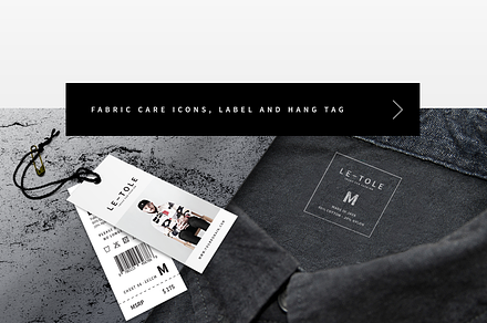 Fabric Care Icons, Label & Hang Tag, a Card Template by BOXKAYU