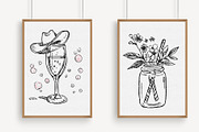 Cocktail and Drink Wine Glass PNG, an Illustration by Libby Wishes (Thumbnail 7 of 7)