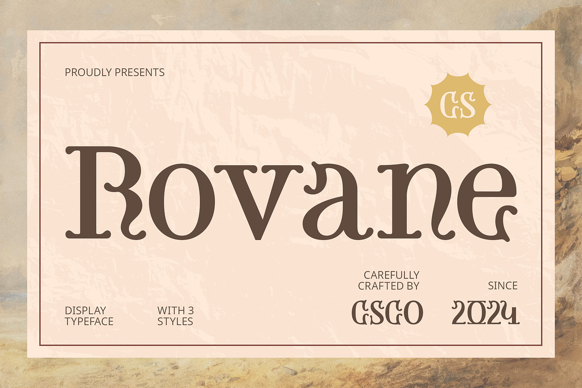 CS Rovane – Uncial Font, a Serif Font by Craft Supply Co. (Photo 1 of 8)