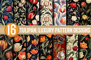 Tulipán, luxury Pattern Designs, a Pattern Graphic by DreamCafeArt (Thumbnail 1 of 5)