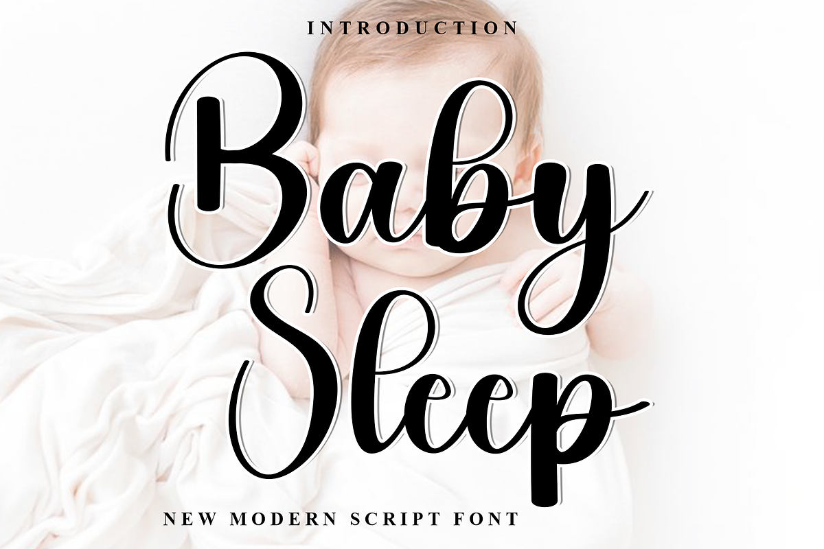Baby Sleep, a Handwritten Font by InermediaSTUDIO (Photo 1 of 8)