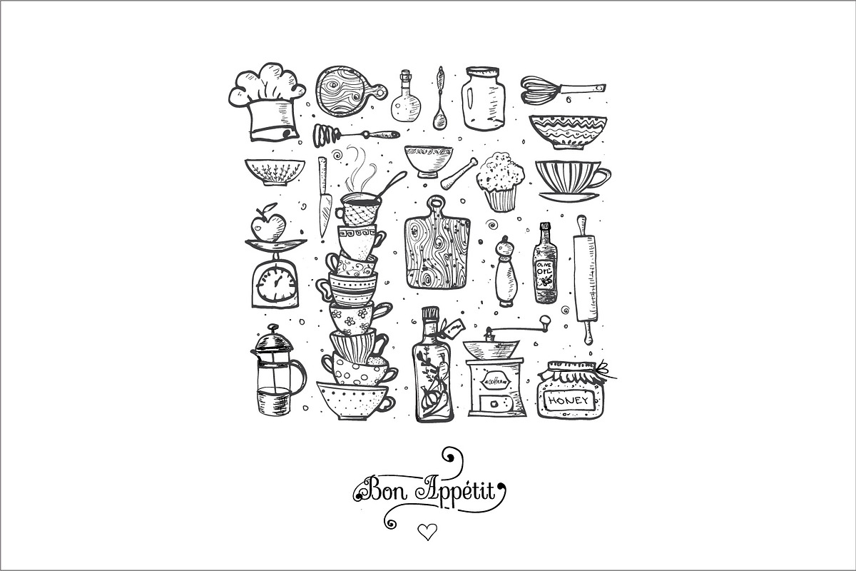 Kitchen doodles, a Food Illustration by Elina_Li (Photo 3 of 17)