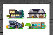 Houses, a Decorative Illustration by DOBROGRAPH (Thumbnail 2 of 6)