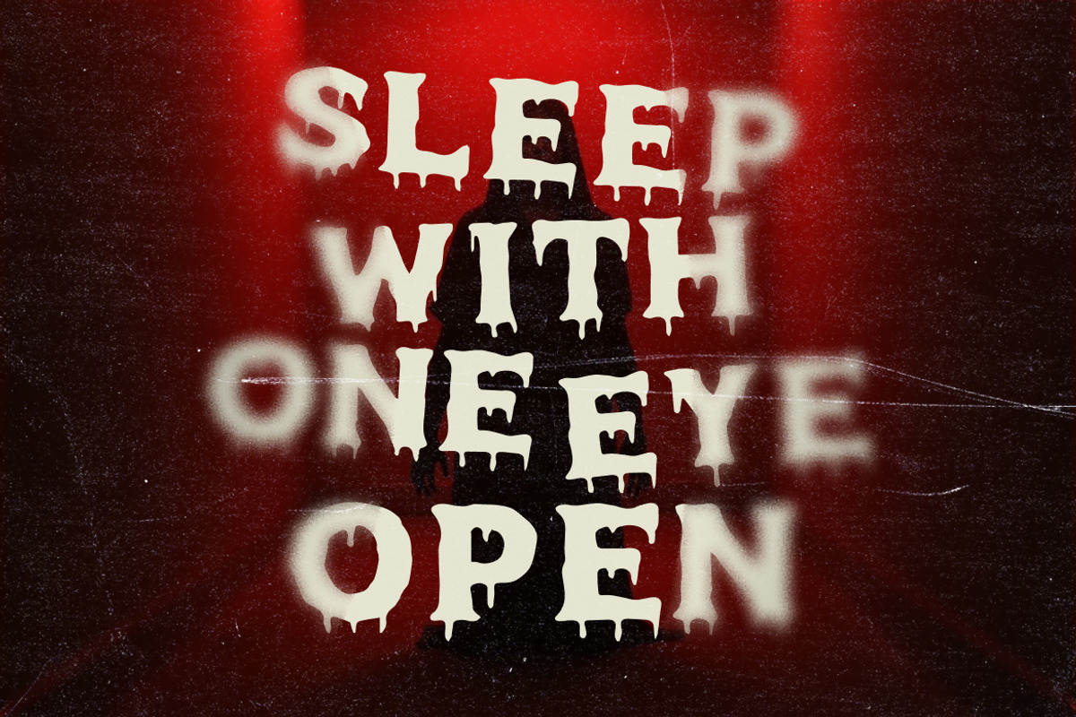Midnight Ooze Creepy Horror Font, a Sans Serif Font by Vadovastd (Photo 4 of 7)