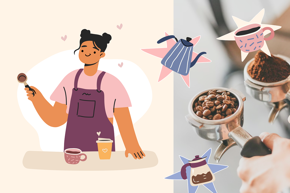 Coffee Shop Hand Drawn Clipart, a Decorative Illustration by Heartwarming Art (Photo 5 of 9)