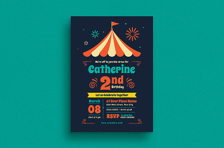 Carnival Birthday Party Invitation, an Invitation Template by Guuver
