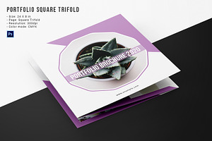 Portfolio Square Trifold, a Brochure Template by crazyOWL