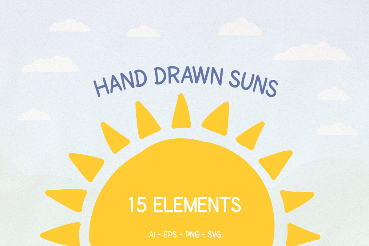 Hand Drawn Suns, an Object Illustration by PixMarket (Photo 1 of 4)