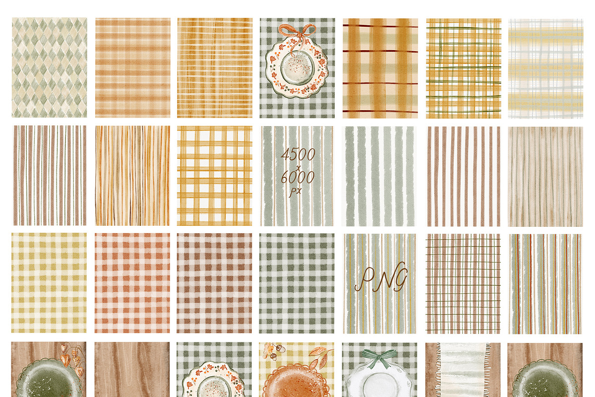 Thanksgiving Watercolor Collection, an Object Graphic by LenArt (Photo 8 of 14)