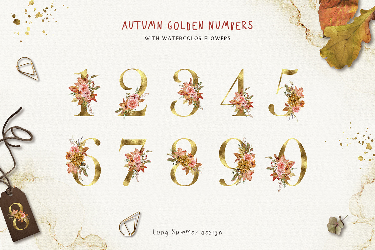 AUTUMN HERBARIUM watercolor set, an Illustration by long summer (Photo 15 of 16)