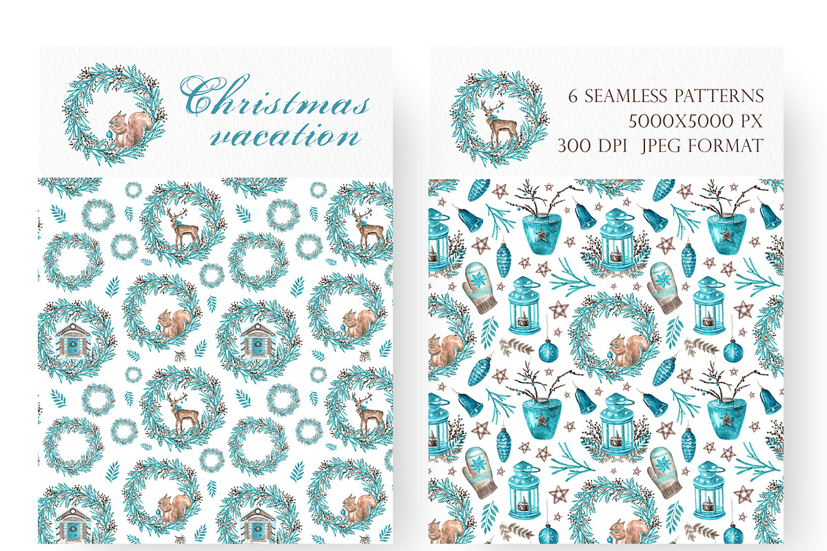 Christmas watercolor set. New Year., a Seasonal Illustration by SabinaWatercolorArt (Photo 7 of 12)