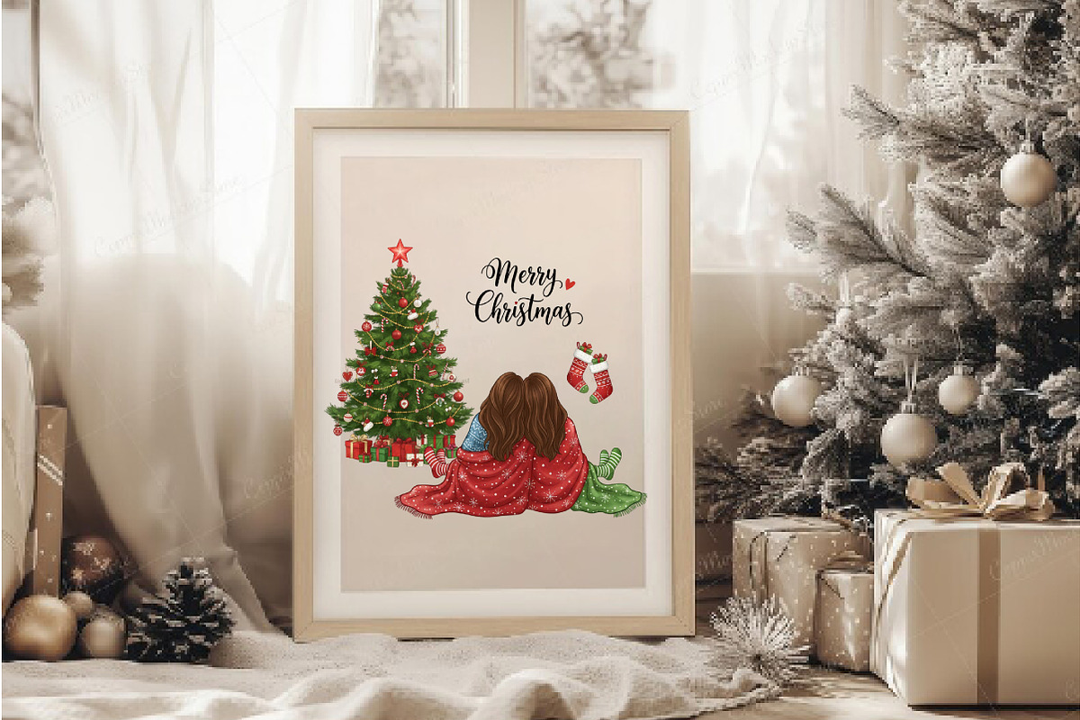 Merry Christmas Best Friends PNG, an Illustration by DreamArtGraphic (Photo 4 of 5)