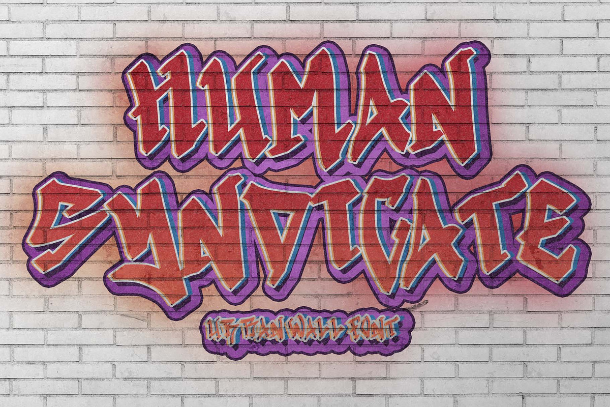 Human Syndicate, a Script Font by Yoga Letter (Photo 1 of 5)