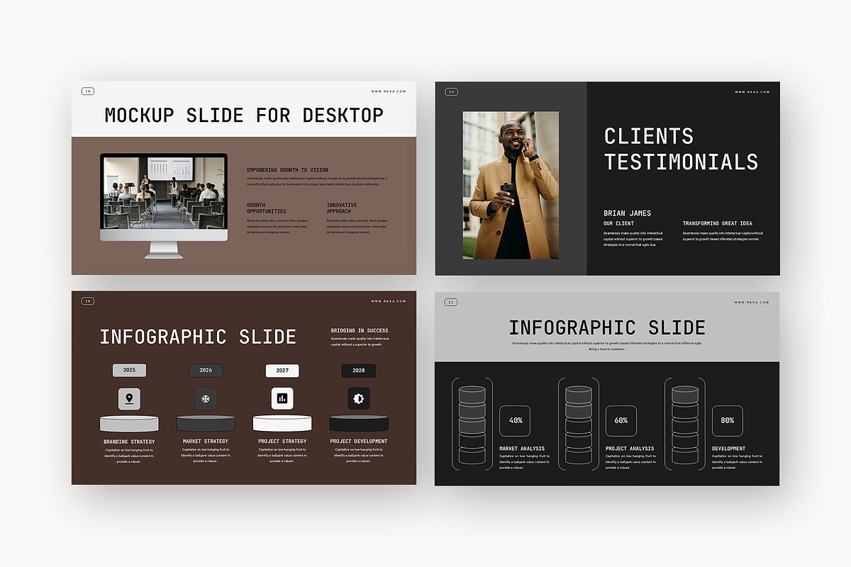 Raxa : Business Pitch Powerpoint, a Presentation Template by Punkl Camp (Photo 10 of 16)