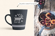 Scandi knit ornaments collection, an Animal Illustration by Gray Cat Graphics (Thumbnail 16 of 18)