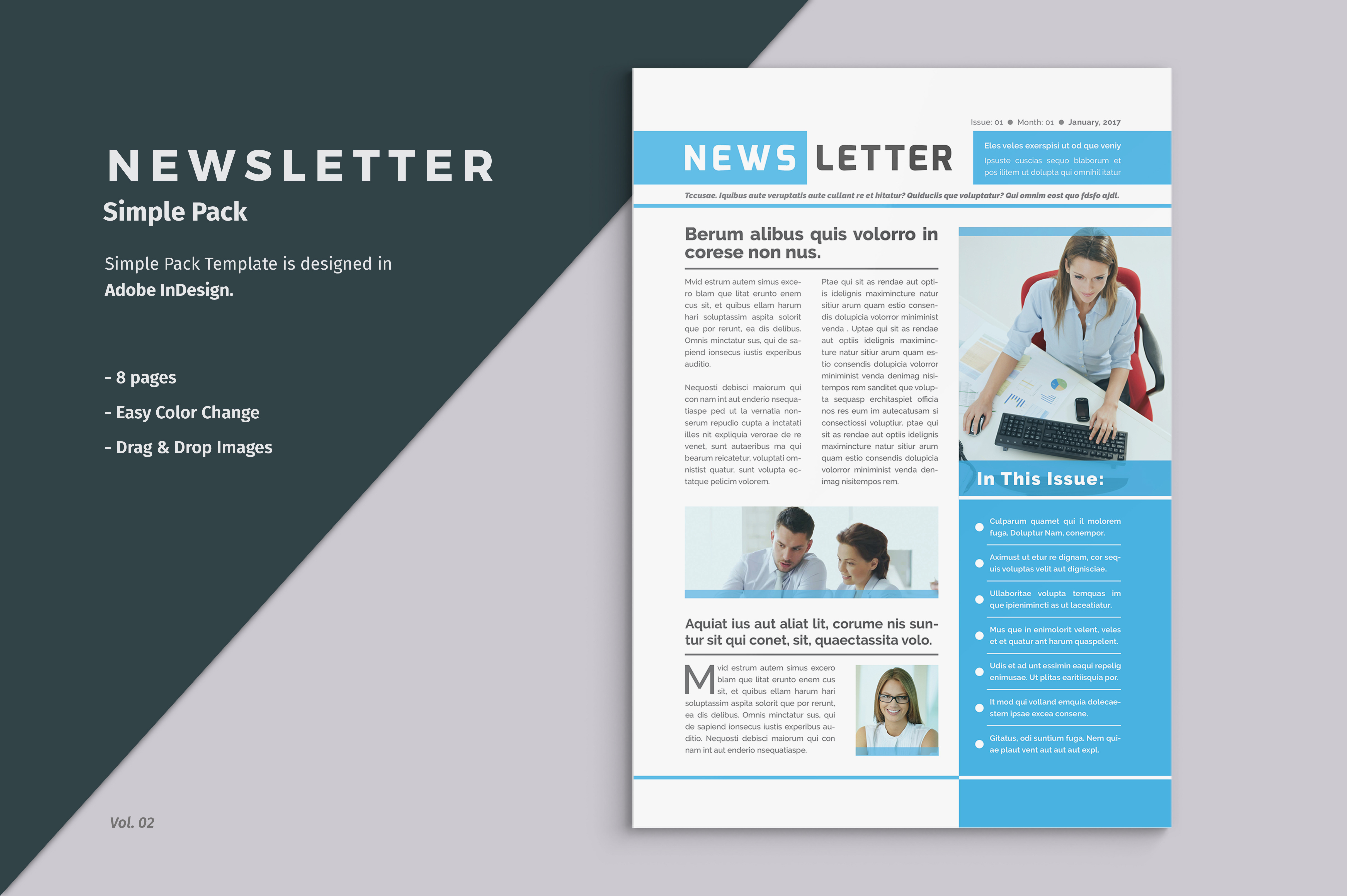 Business Newsletter Template, a Brochure Template by ThemeDevisers