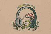 Un-frog-ettable vibes illustration, an Animal Illustration by Vectorlina (Thumbnail 1 of 4)
