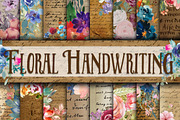 Floral Digital Paper Bundle, a Texture Illustration by OldMarket Designs (Thumbnail 6 of 13)
