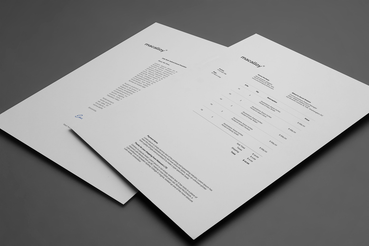 Invoice, a Stationery Template by UX-group (Photo 4 of 4)