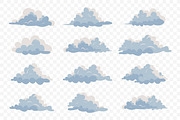 Cartoon Cloud Illustration Set, an Object Illustration by Partikusi Design (Thumbnail 3 of 3)