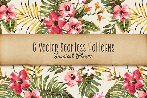 Seamless tropical patterns Vol.1 preview 6