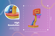 3D Play Area Icon Set, an Object 3D Model by Flat Icons (Thumbnail 3 of 8)