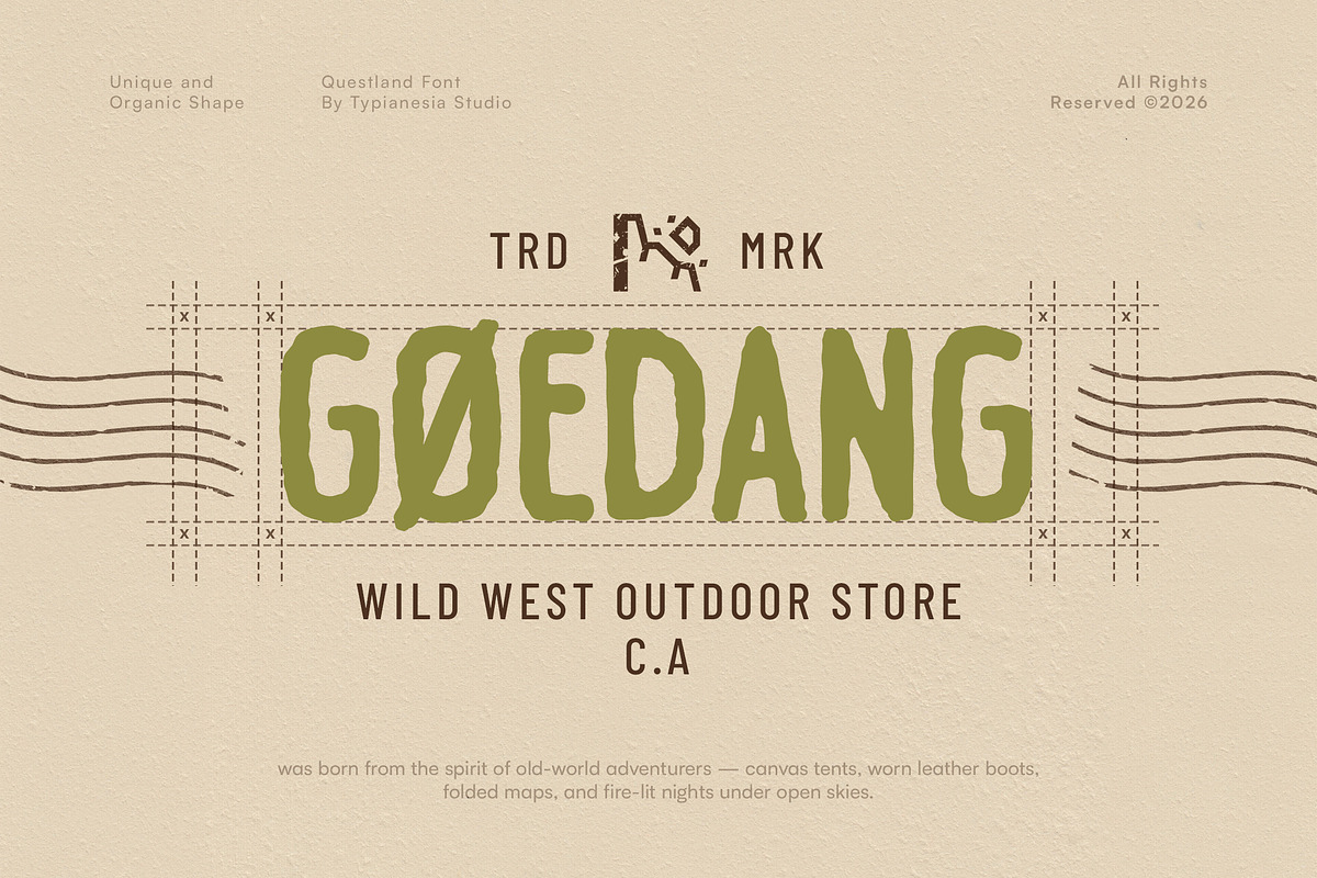 Questland - Rough Vintage HandDrawn, a Handwritten Font by Typia Nesia (Photo 6 of 12)