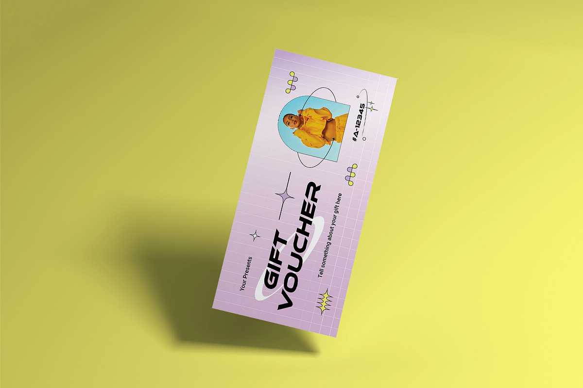 Gift Voucher Modern Y2K Style, a Card Template by Neermana (Photo 3 of 4)