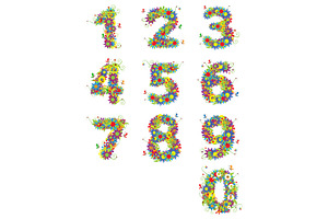 Numbers, Floral Design. See Also Numbers In My Gallery