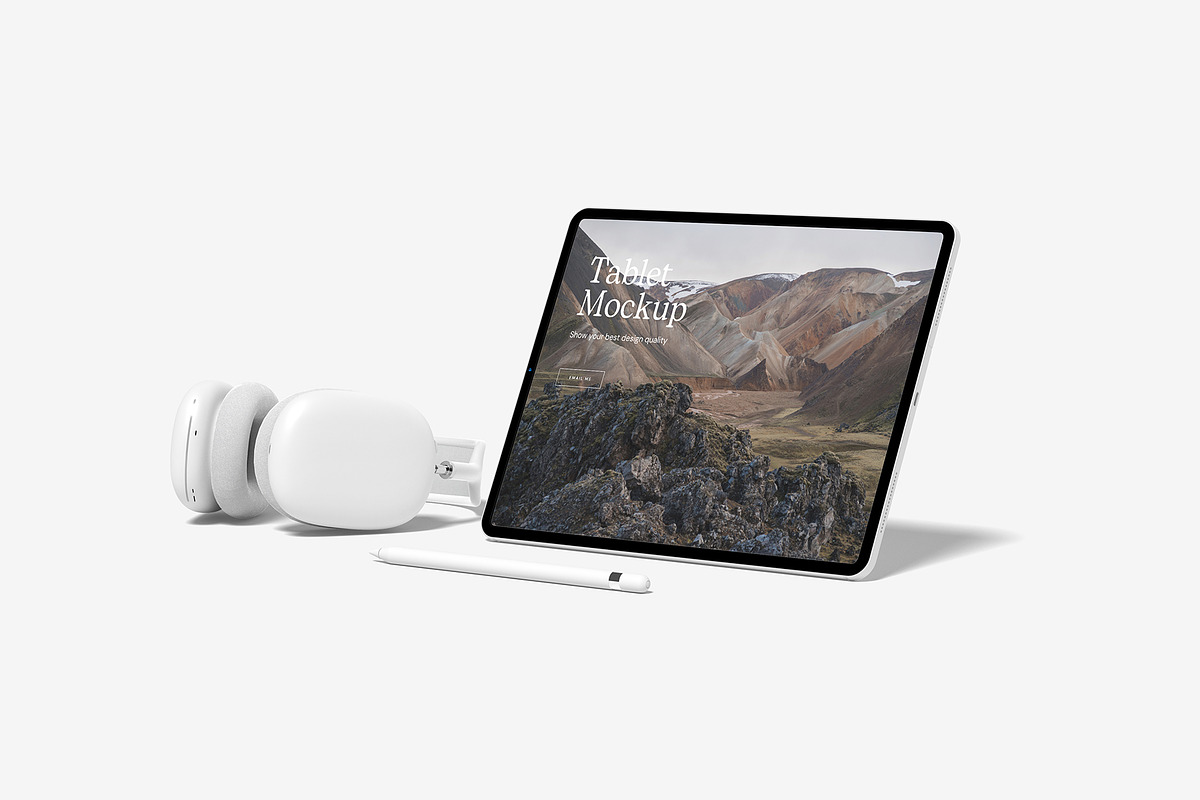 Tablet Pro Mockup, an iPhone Mockup by zuhraabdullah (Photo 6 of 6)