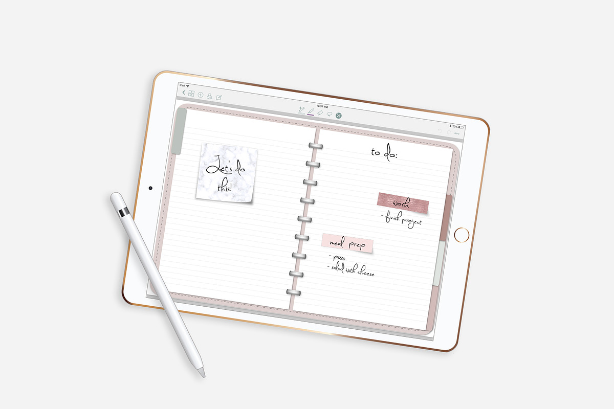Digital Sticky Notes Pink Collection, an Object Graphic by DesignStudioTeti (Photo 5 of 6)