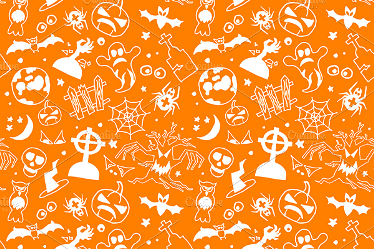 Halloween Seamless Patterns, a Pattern Graphic by TAlex (Photo 6 of 6)