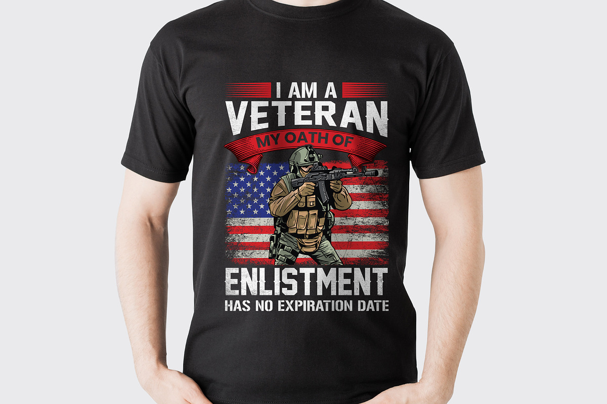 Military T Shirt Design Digital, a Graphic by Vector Portal (Photo 3 of 5)